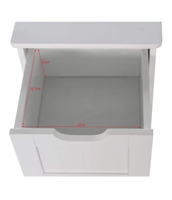 Szafka łazienkowa biała, 4 szuflady