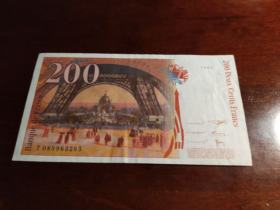 Nota de 200 Francos Franceses