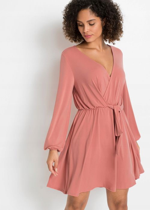 AD8999 sukienka dżersejowa morelowa r.36/38