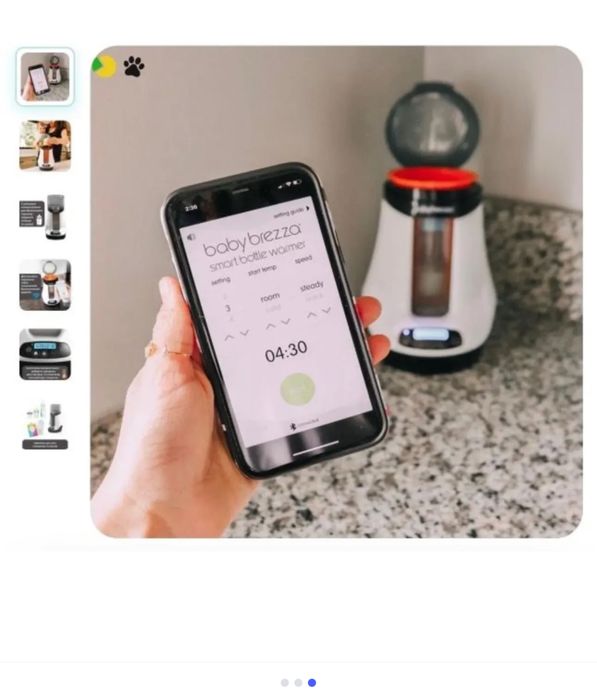 Підігрівач для пляшечок Baby Brezza Safe + Smart з функцією Bluetooth