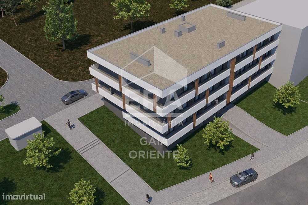 Apartamento T2 Novo no Último Piso com Varanda