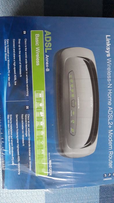 Router Linksys Wireless-N Home ADSL2+Modem Router,Annex-B -Sprzedam