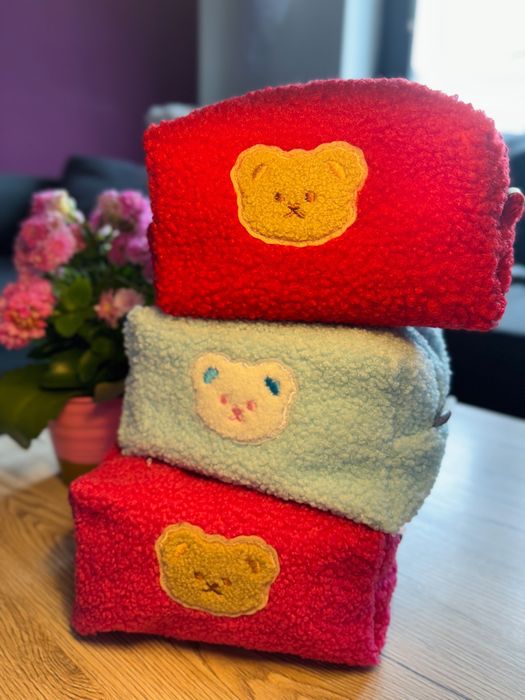 Teddy cosmetic bags handmade косметички