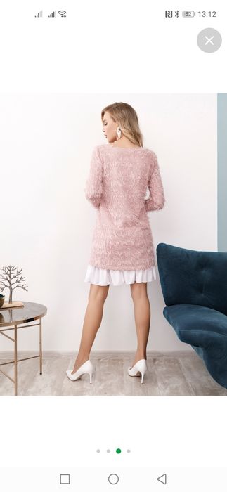 Плаття ISSA PLUS розмір L рожеве