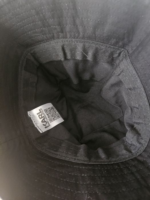Kapelusz Karl Lagerfeld czarny bucket