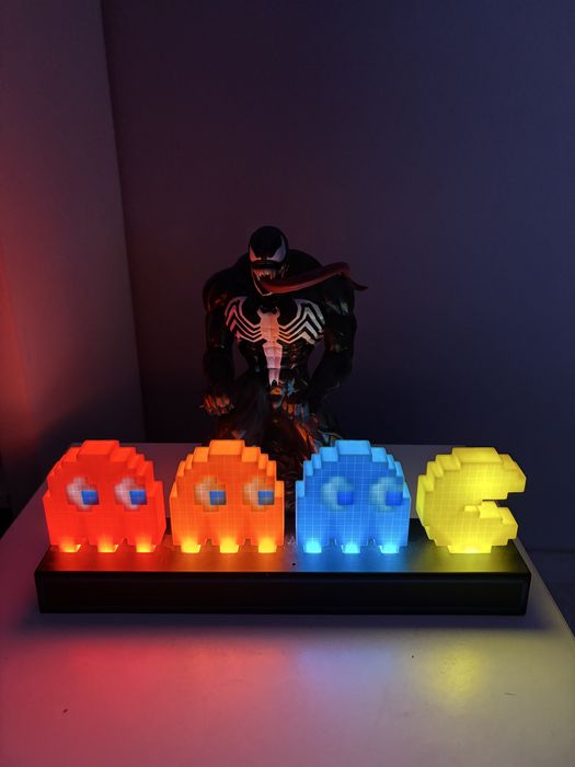 Lampka led pac man + stojak na pada