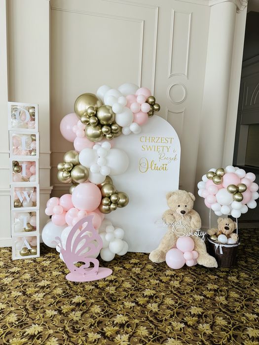 Dekoracja balonowa ścianka girlanda