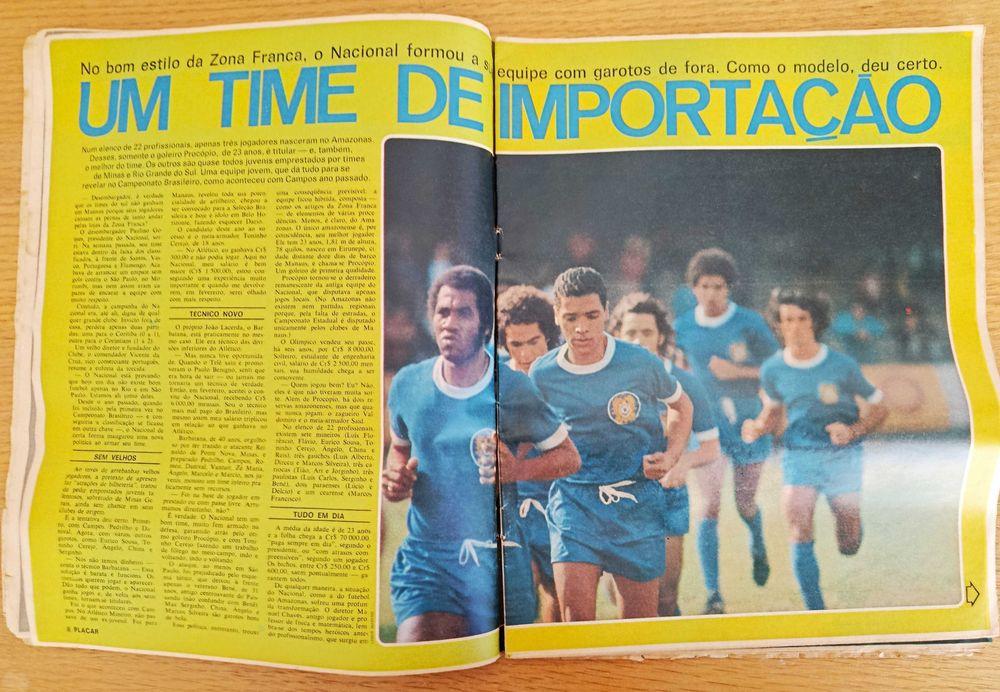 Revista desportiva Placar nº 191 de novembro de 1973