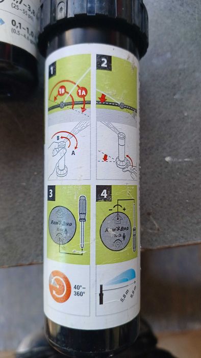 Aspersores Rain Bird 32A para rega