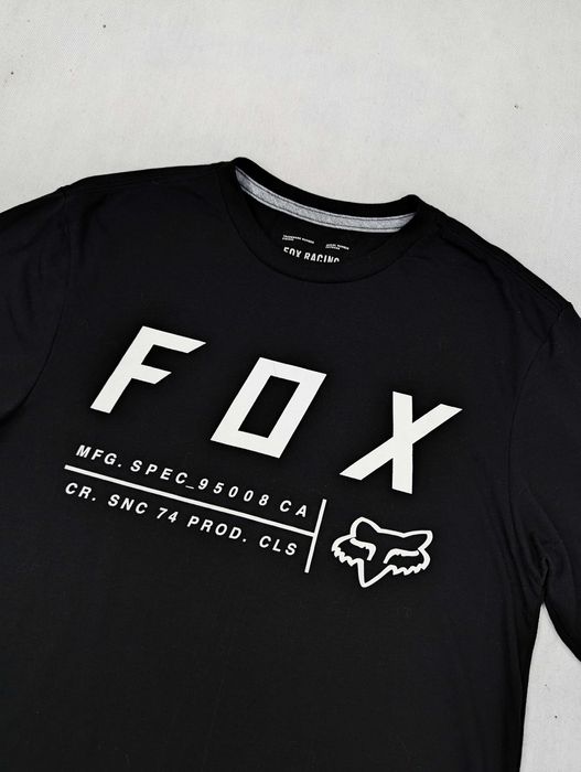 Fox czarna koszulka t-shirt S logo