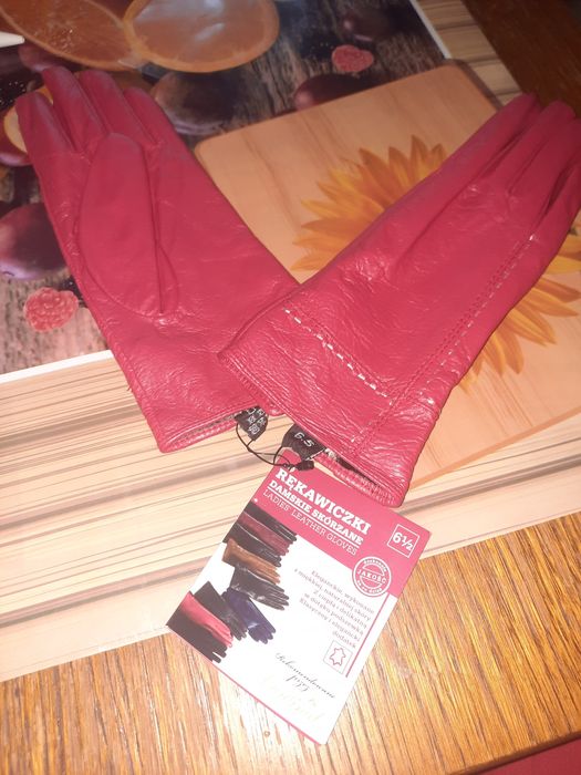 Rękawiczki z prawdziwej skóry nowe