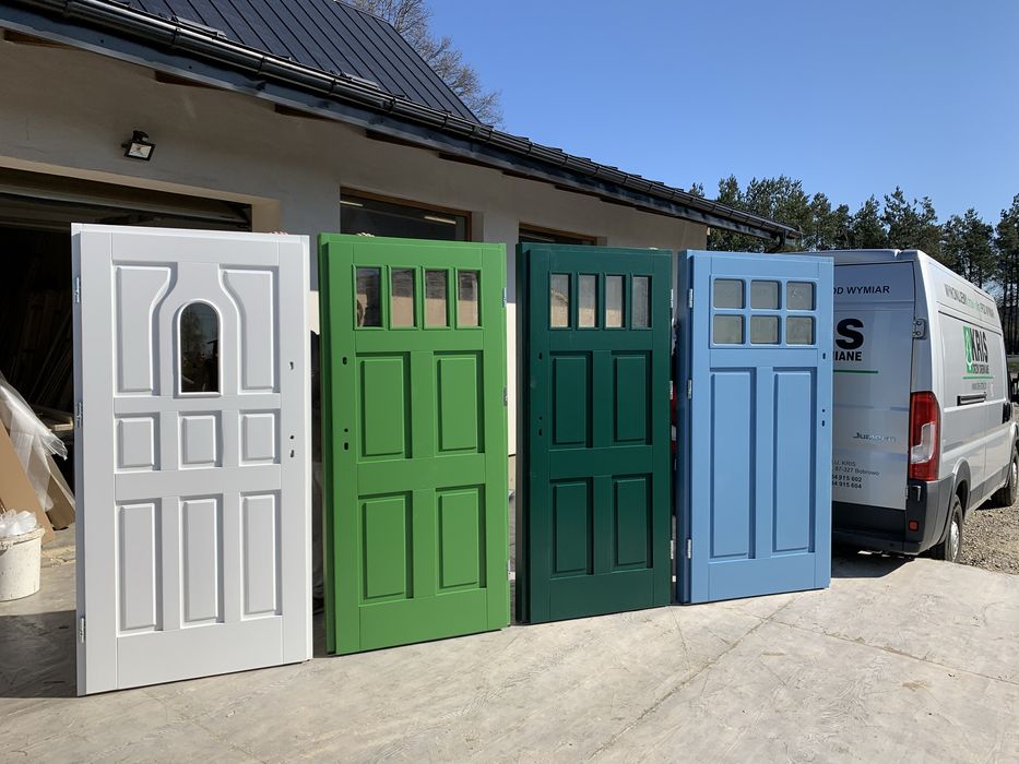 Drzwi zewnętrzne KRIS drewniane 800 Ofert na olx Montaż Cała Polska