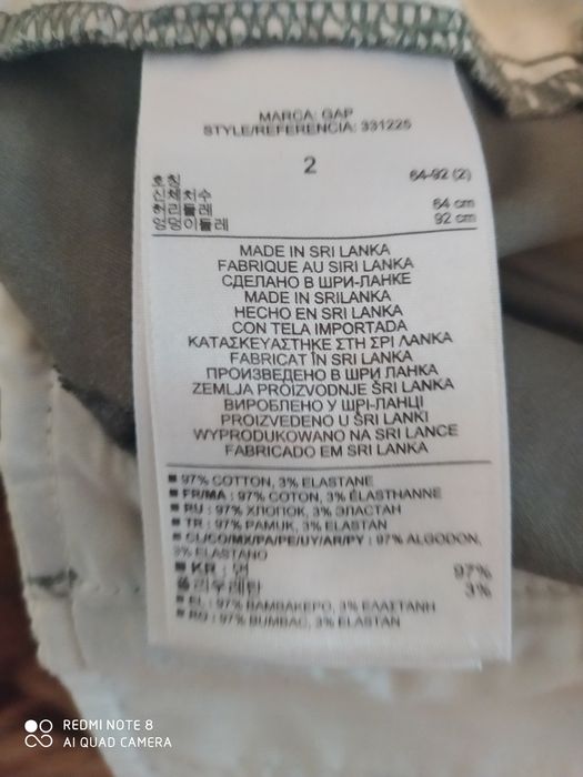 Брюки KHAKIS by GAP-(оригинал) MADE in  SRILANKA