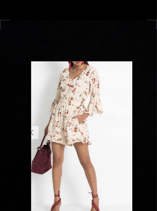 Genialny kombinezon wiskozowy Bodyflirt rozm.  34 / 36