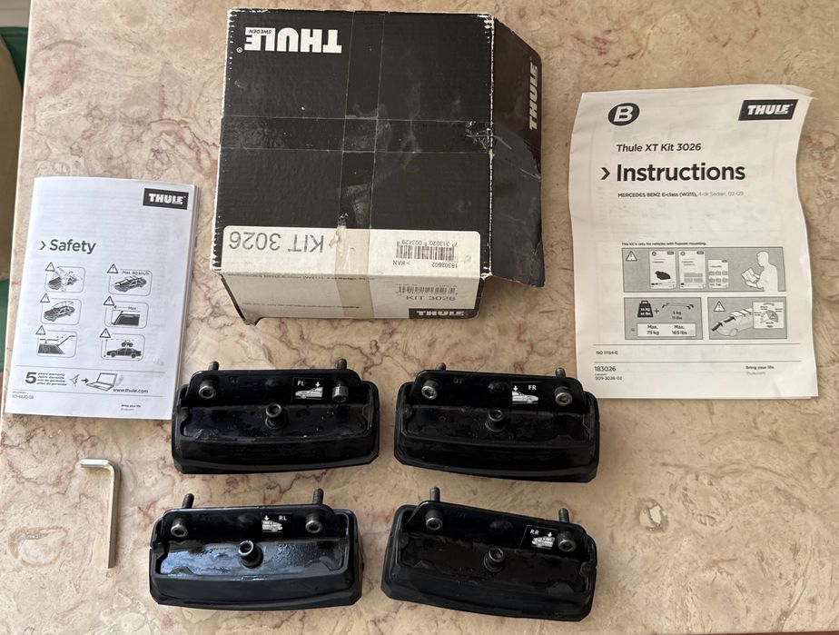 Kit de Fixação Thule XT 3026 (Mercedes W211 e outros) – Como Novo