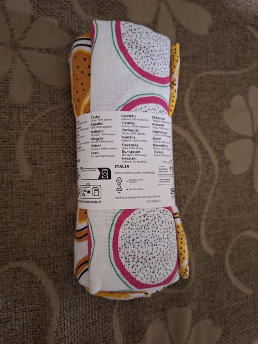 4 ścierki kuchenne, wielobarwne ściereczki + gratis