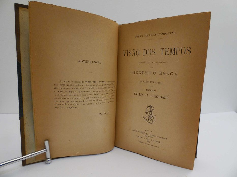 Visão dos Tempos, Theophilo Braga, 1895
