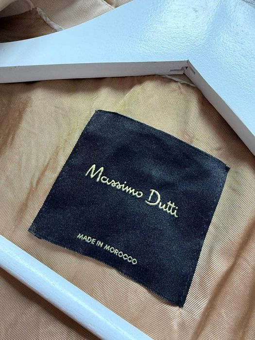 Oryginalny płaszcz damski Massimo Dutti trench coat waterproof beige