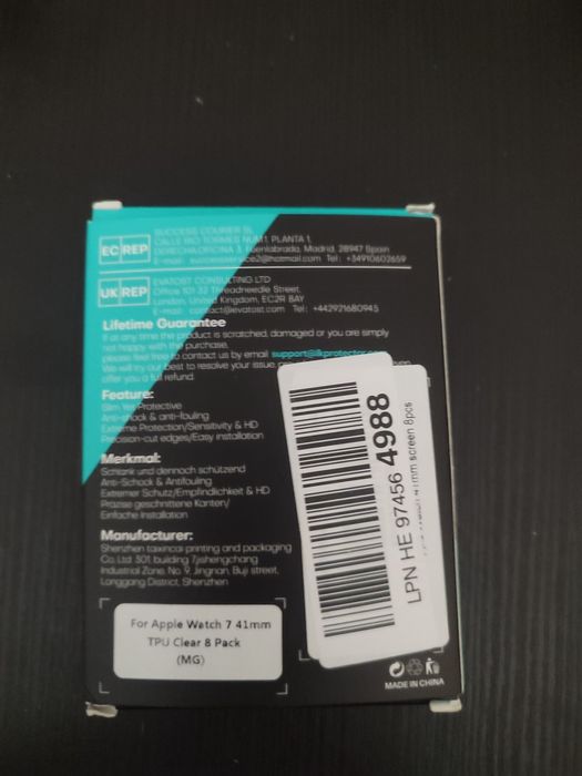 Película protetora relogio Apple 7