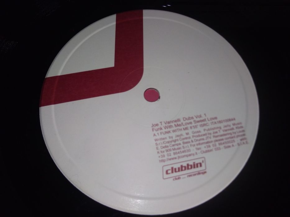 Joe T. Vannelli – Dubs Vol. 1 (Funk With Me / Love Sweet Love) 2002