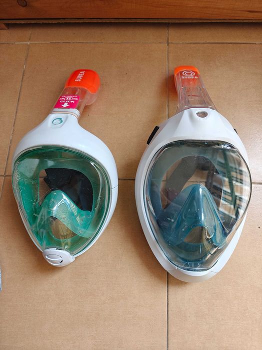 Maska do nurkowania snorkelingu Decathlon Easybreath Subea, rozm. XS, S-M