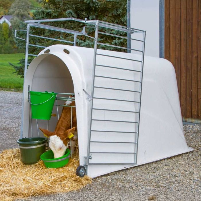 Budka-Iglo dla cieląt Premium PE UV+ z wygrodzeniem, Kerbl