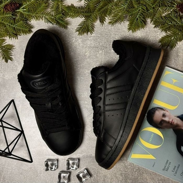 Чоловічі кеди на хутрі утеплені кросівки туфлі зимові 41 42 43 44 45