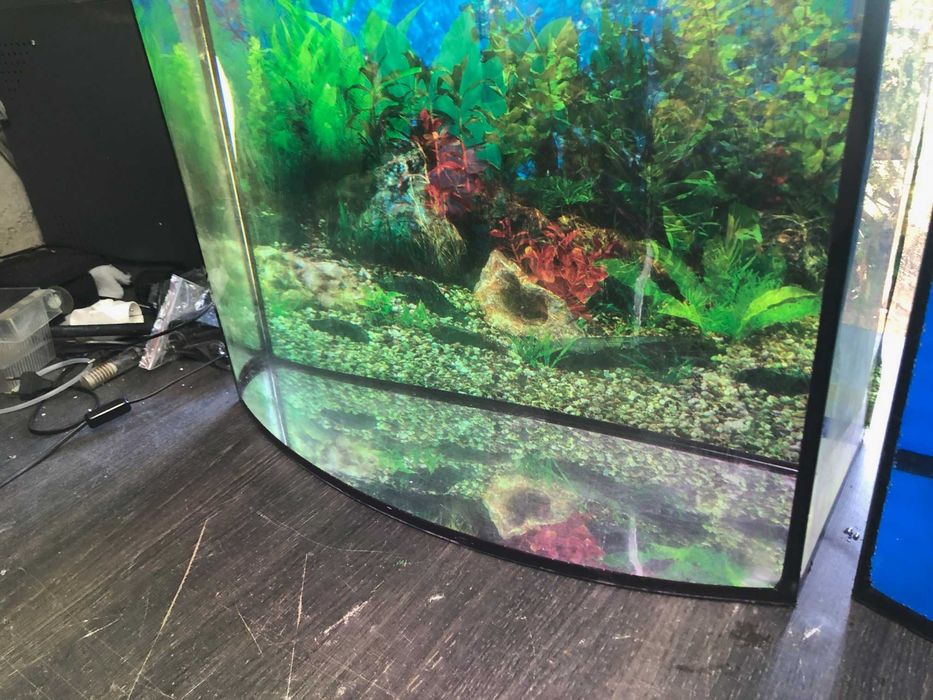 Akwarium profilowane 60 x 23-30 x 45 cm , 70 L