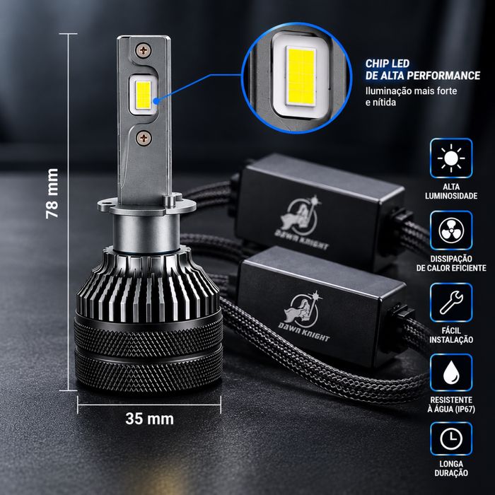 Lampâdas Led H1 Dawn Light 6000K