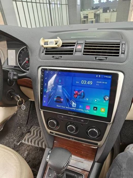 Rádio Skoda Superb 2 Android 14 com GPS (Artigo Novo)