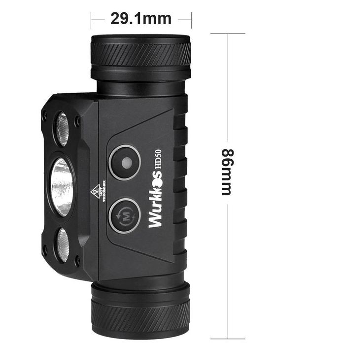Фонарик Wurkkos HD50 Налобный Потужний Ліхтарик