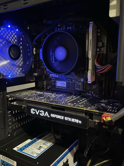 Ryzen 5 2600 | GTX 1070Ti | 16GB DDR4 | 120GB+500GB | 650W Ігровий ПК