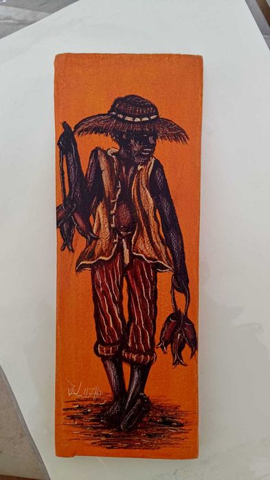 Quadro de artesanato de Angola [300*110mm]