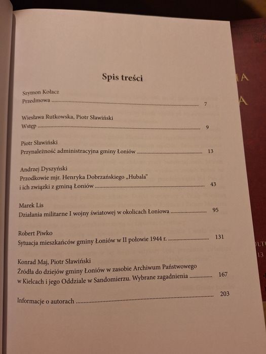 Z dziejów gminy Łoniów