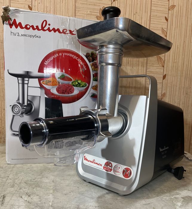 Moulinex ME307832 М'ясорубка 1600Вт Соковижималка Насадки