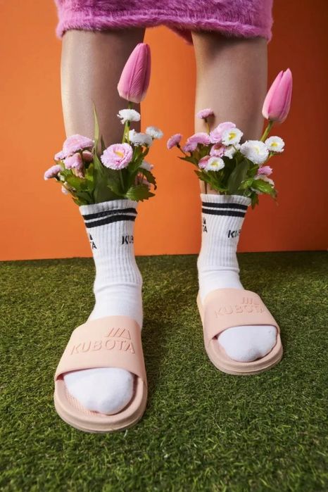 Klapki Kubota Basenowe Plain rozmiar 39 Różowe