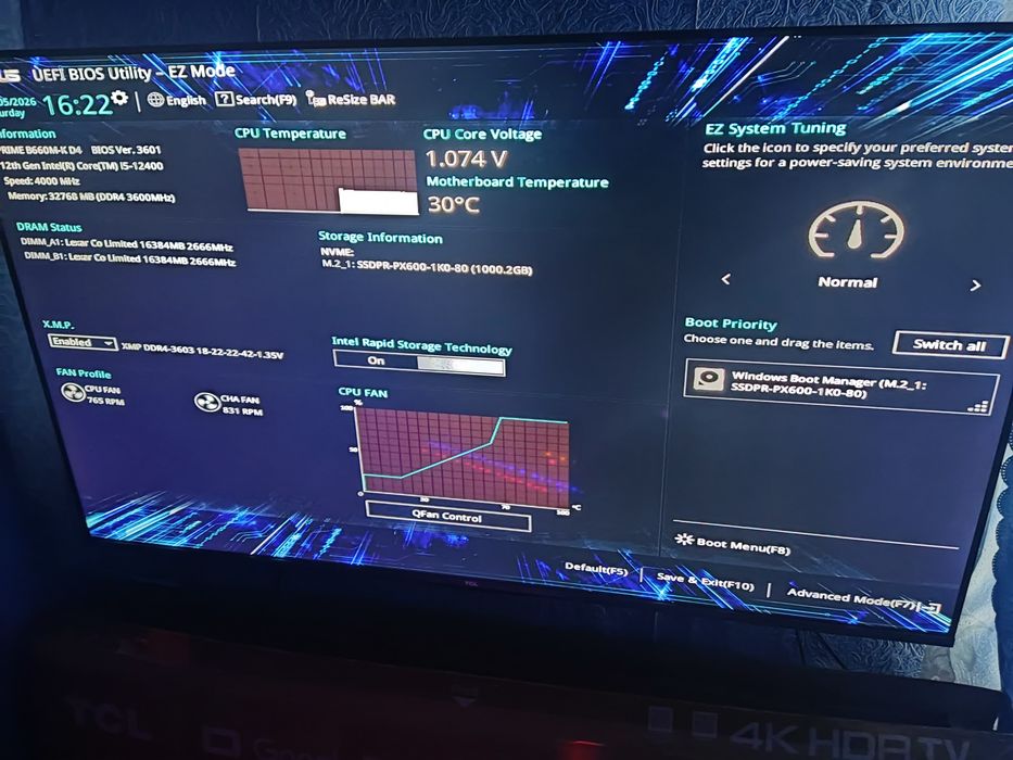 Продам Материнскую Плату Asus b660m-K D4