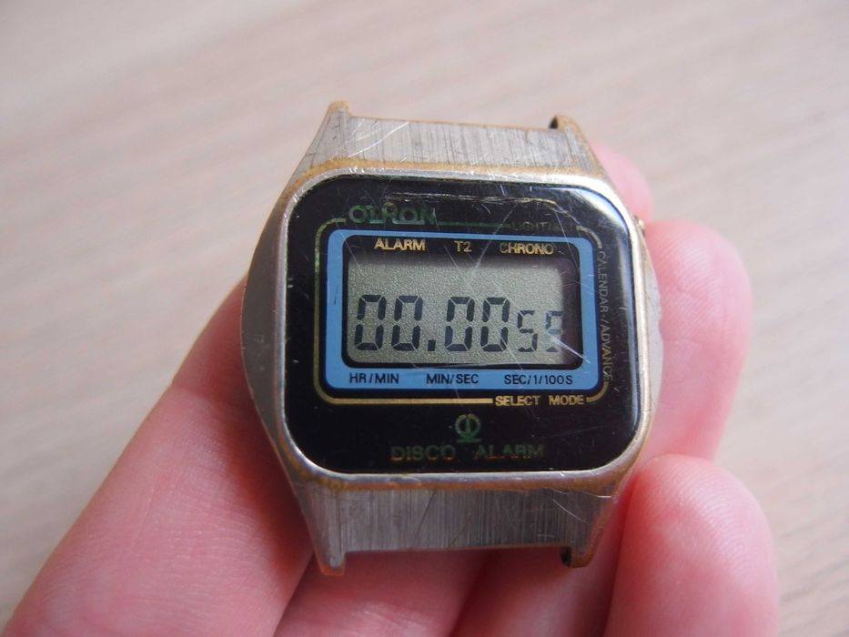 PRL zegarek elektroniczny cyfrowy OTRON digital disco