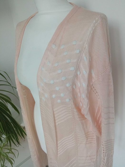 Damski długi sweter kardigan r XL