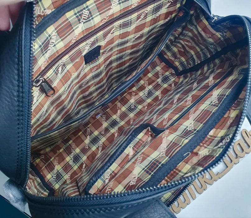 Hillburry кожаная сумка под ноутбук , 3158HВ сумка Портфель Hill Bur