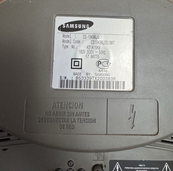Телевізор б/у Samsung CS- 15K9MJQ