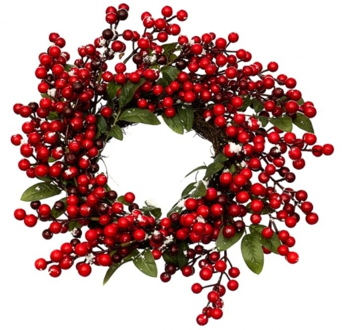 Різдвяні віночки з прикрасами