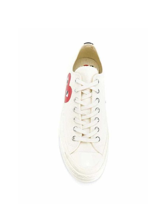Кеди Converse x Comme Des Garcons Play Low Top Sneakers White