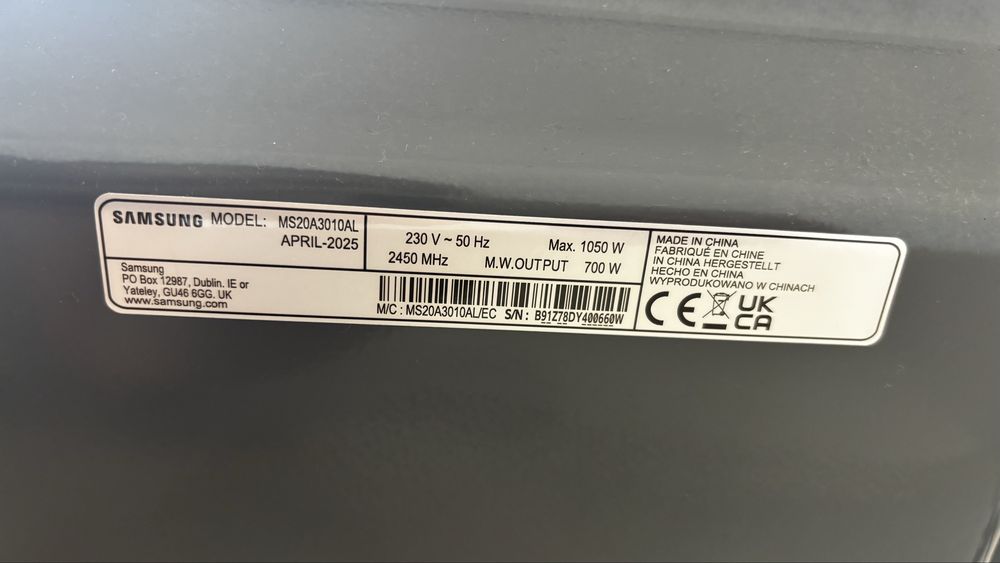 Vendo microondas Samsung 20L - 60€ ‼️  Entrego dependendo da região