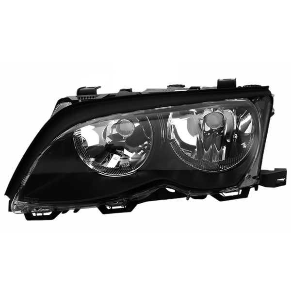 Farol Esq. BMW Série 3 E46 01-05 Negro