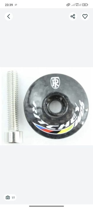 Kapsel korek sterów WCS Ritchey carbon karbon śruba