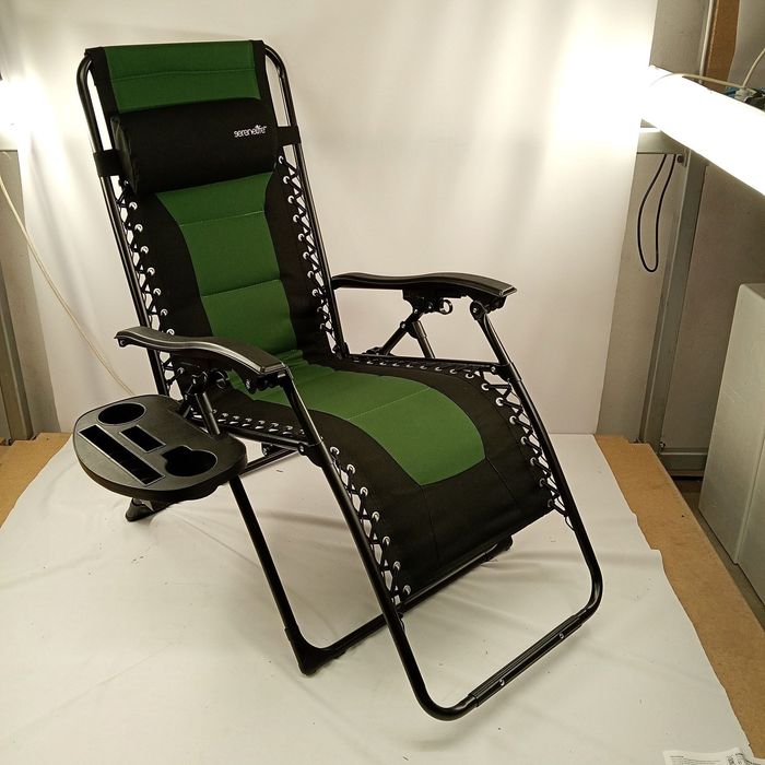 OUTLET Leżak metal zielony Pyle