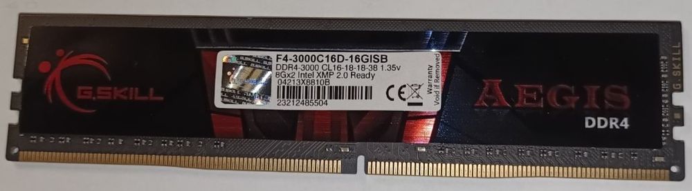 Продам нову оперативну пам'ять G Skill 16 GB (2x8GB) DDR4 3000 MHz