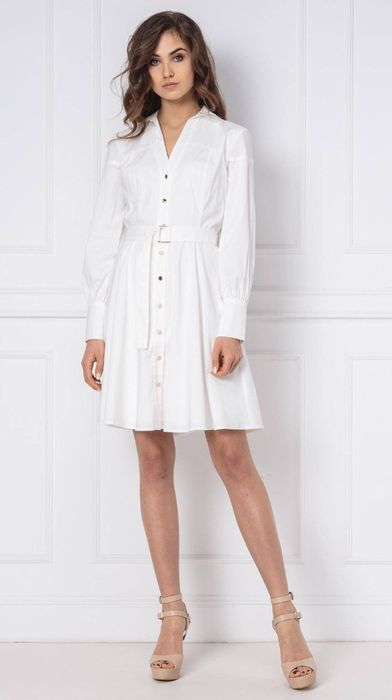 Branco Guess Marciano Women's Cameron Poplin, vestido de casamento