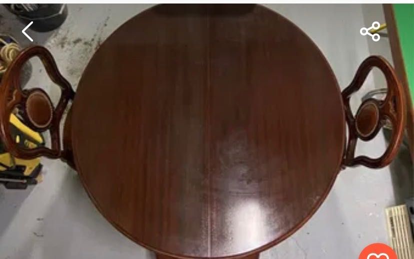 Móvel cristaleira sala + mesa e cadeiras